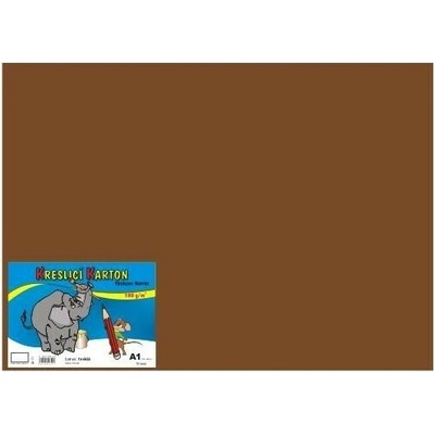 CARTA Výkres školní A1 180g / 10 listů hnědý