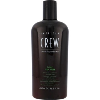 Image 1 of American Crew 3-IN-1 Tea Tree 450 ml шампоан, балсам и душ гел 3в1 за мъже