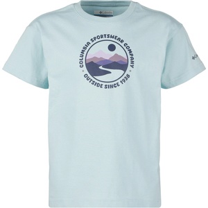 Columbia Детска тениска Columbia Kid's Mission Lake II S/S Graphic Shirt T-shirt - Marine Light / Bubbly Scoped View - размер XXS (704-5864-0111)