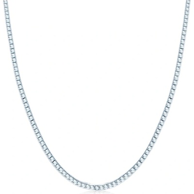 SAVICKI Тенис колие Luminy 2, 5 мм: бяло злато, бели сапфири