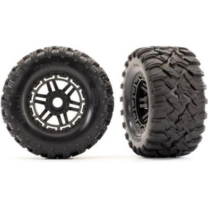 Traxxas колело 2.8", гума Maxx All-Terrain, джанта черна (2)