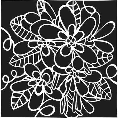 Šablona TCW 6"x6" (15,2x15,2 cm) Flower Cluster
