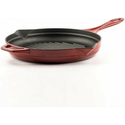Hósse Grilovací pánev kulatá, průměr 28 cm, HSY GTV , vroubkovaná, oranžová