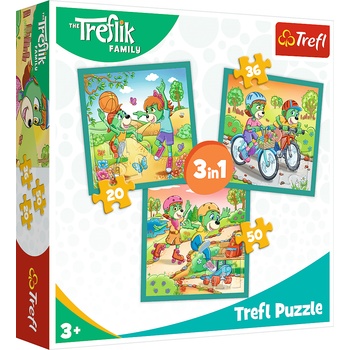 Trefl - Puzzle 3v1 Meet Treflik's - 1 - 39 piese
