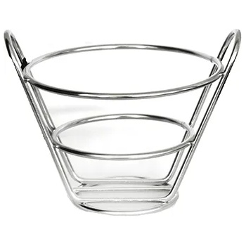 Image 1 of Chef`n CN-Кошничка за сервиране конус 11x13cm B2177 (181002-1)(ХРОМ) (01981336)