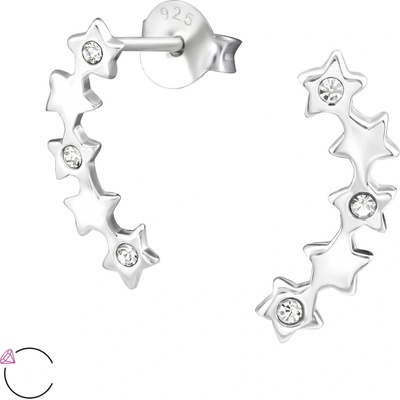 All4Silver strieborné náušnice hviezdy M32918-A4S