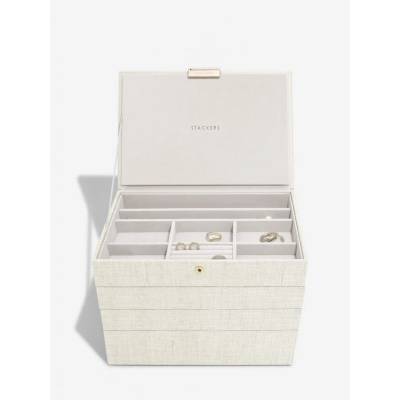 Stackers šperkovnice 4v1 Classic Set Oatmeal & Linen krémová 76388