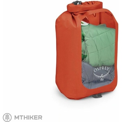 OSPREY DRY SACK 12 W/WINDOW, mars orange