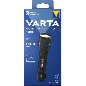 VARTA 18921101111 - презареждаема LED фенерка NIGHT CUTTER PRO F30R LED/USB IP67 (VA0255)