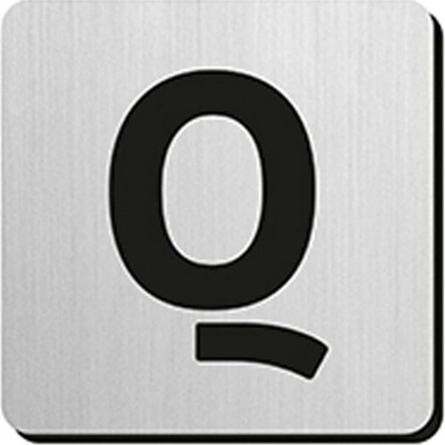 JNF - Piktogram písmeno "Q" IN.34.300 - 75 mm - nalepovací