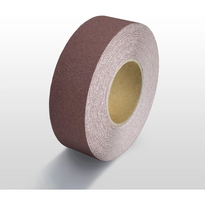 Protiskluzová páska standard WT-5411 – minerální granulát v syntetické pryskyřici, hnědá, 25 mm × 18 m