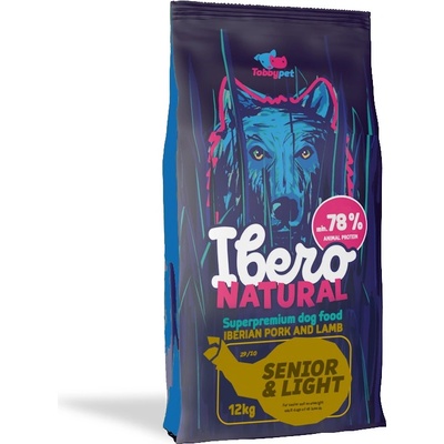 Ibero Natural Senior & Light Dog Pork & Lamb 12 kg