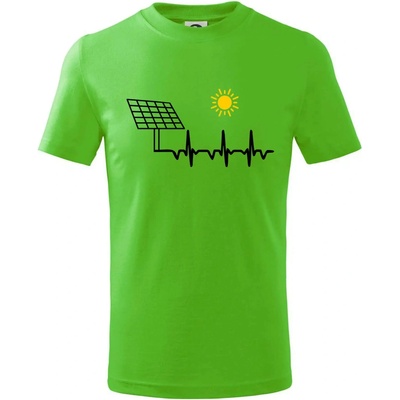 Ekg Fotovoltaická elektráreň tričko detské Apple Green