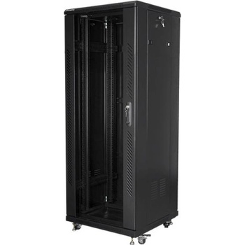 Lanberg rack cabinet 19" free-standing 32U - 600x600 self-assembly flat pack, black (FF01-6632-12B)