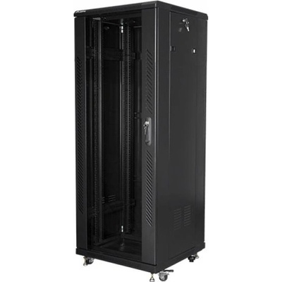 Lanberg rack cabinet 19" free-standing 32U - 600x600 self-assembly flat pack, black (FF01-6632-12B)