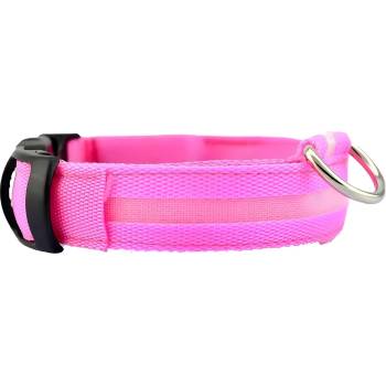 HARAHU Светещ нашийник за куче с usb зареждане - Розов / xl kp30738 (30738)