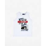  CHICCO Boys Never Stop Me Tank White/Multi