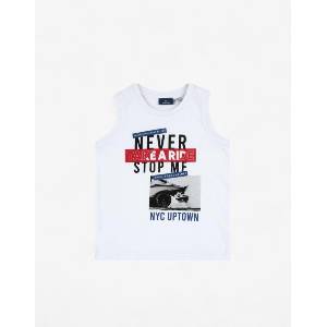  CHICCO Boys Never Stop Me Tank White/Multi