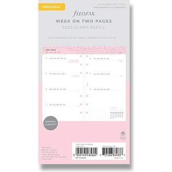 Filofax Kalendář Confetti 2023 náplň osobních diářů