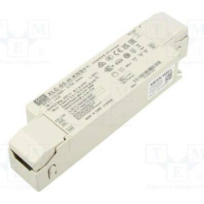 MEAN WELL XLC-60-H-KNS Napájecí zdroj: spínaný; LED; DALI 2,NFC; 60W; 9÷54VDC; 900mA÷1,7A
