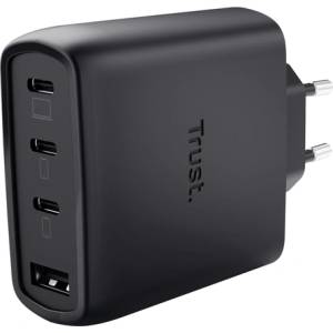 Trust Зарядно устройство Trust Maxo 65W 3x USB-C 1x USB-A черен (26067)