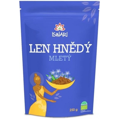 Iswari Ľan hnedý mletý BIO RAW 250 g