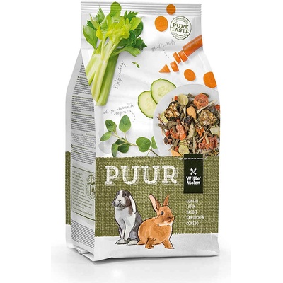 Witte Molen Puur - Пълноценна храна за зайци с моркови и краставици 2 кг