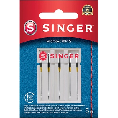 Ihly na mikrovlákno Singer 5x80