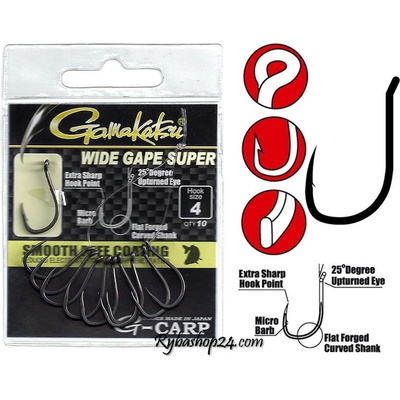 Gamakatsu G-Carp Wide Gape Super vel.10