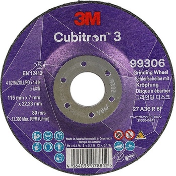 3M Cubitron 3 Brusný kotouč 115 x 7 mm 99306 7100303983