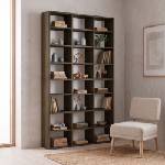 TopMebel Библиотека TopMebel от меламин в цвят орех 102x16x178см