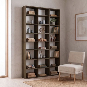 TopMebel Библиотека TopMebel от меламин в цвят орех 102x16x178см