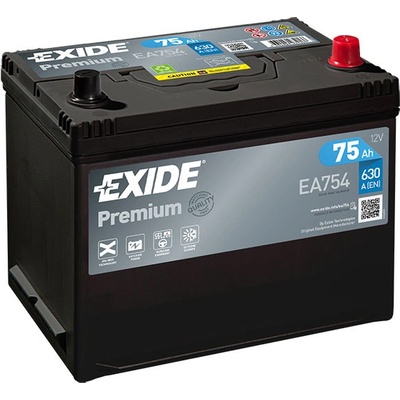 Exide Premium 12V 75Ah 630A EA754