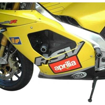 R&G Racing padací chrániče (horní) pro motocykly APRILIA RSV Mille ('01-'03) / RSVR ('01-'03), černé (pár)