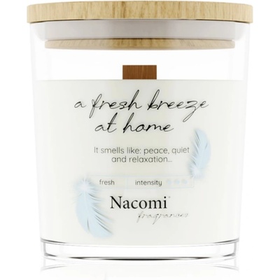 Nacomi Soy Candle Home Fragrances ароматна свещ с дървен фитил 140 гр