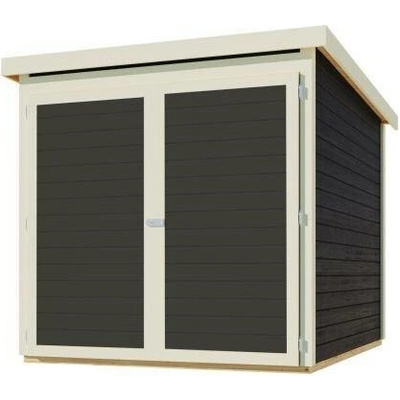 Karibu dřevěná garáž FAHRRADGARAGE 3 38646 terragrau LG3040