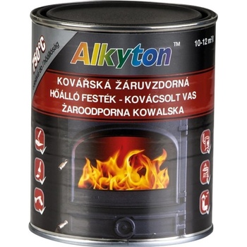 Rust-Oleum Alkyton žáruvzdorná barva do 750 °C, kovářská černá, 750 ml