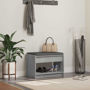 vidaXL Пейка за коридор Сиво Сонома 63 x 38 x 45 см (891573)