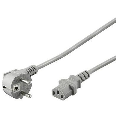 PremiumCord 240V 2m CEE7 pravoúhlý/IEC C13 šedý kpsp2g