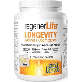 Natural Factors RegenerLife Longevity, 30 пакета, Natural Factors