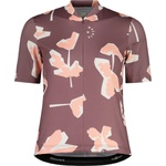 Maloja Дамска фланелка с къс ръкав за колоездене Maloja Women's HochgallM. 1/2 Cycling jersey - Stormy Lilac Sunleaf - размер XL (156-3045-0415)