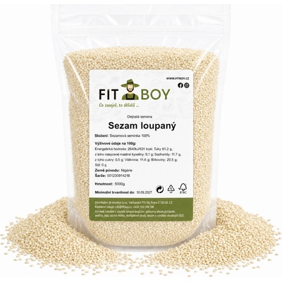 FITBOY Sezam loupaný 5000 g