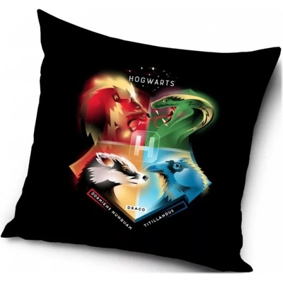Carbotex Vankúš Harry Potter farebný erb Hogwarts 40x40