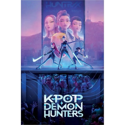 Plakát, Obraz - K-Pop Demon Hunters - Huntrix Trio, 61 × 91.5 cm