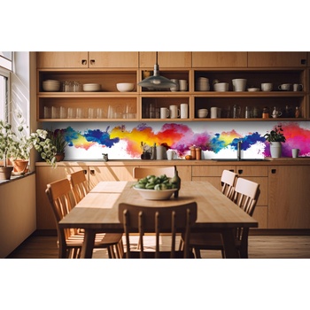 DIMEX ART s. r. o Фототапет за кухня - цветен абстракт 420 x 60 см