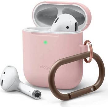 elago Защитен калъф Elago Skinny Silicone Hang Case за Apple Airpods / Apple Airpods 2, розов (EAPSK-HANG-LPK)