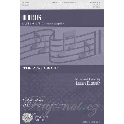 WORDS by Real Group / SATBB & SATB* a cappella