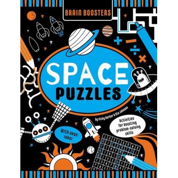 Brain Boosters Space Puzzles (with Neon Colors) Learning Activity Book for Kids: Activities for Boosting Problem-Solving Skills | Ste Johnson