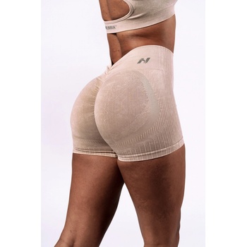 Nebbia bezešvé push-up šortky s vysokým pasem TTotally Seamless 304 cream