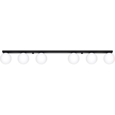 Sollux Черно осветително тяло за таван със стъклен абажур ø 12 cm Umerta - Sollux (NL.1155)